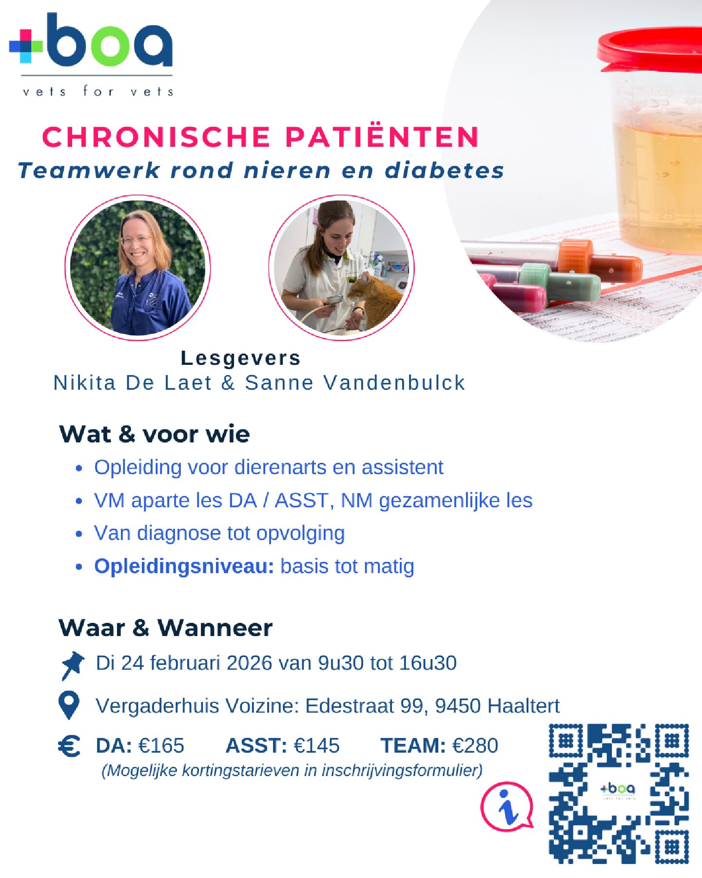 CHRONISCHE PATIËNTEN: Teamwerk rond nieren en diabetes (voor dierenarts en assistent)